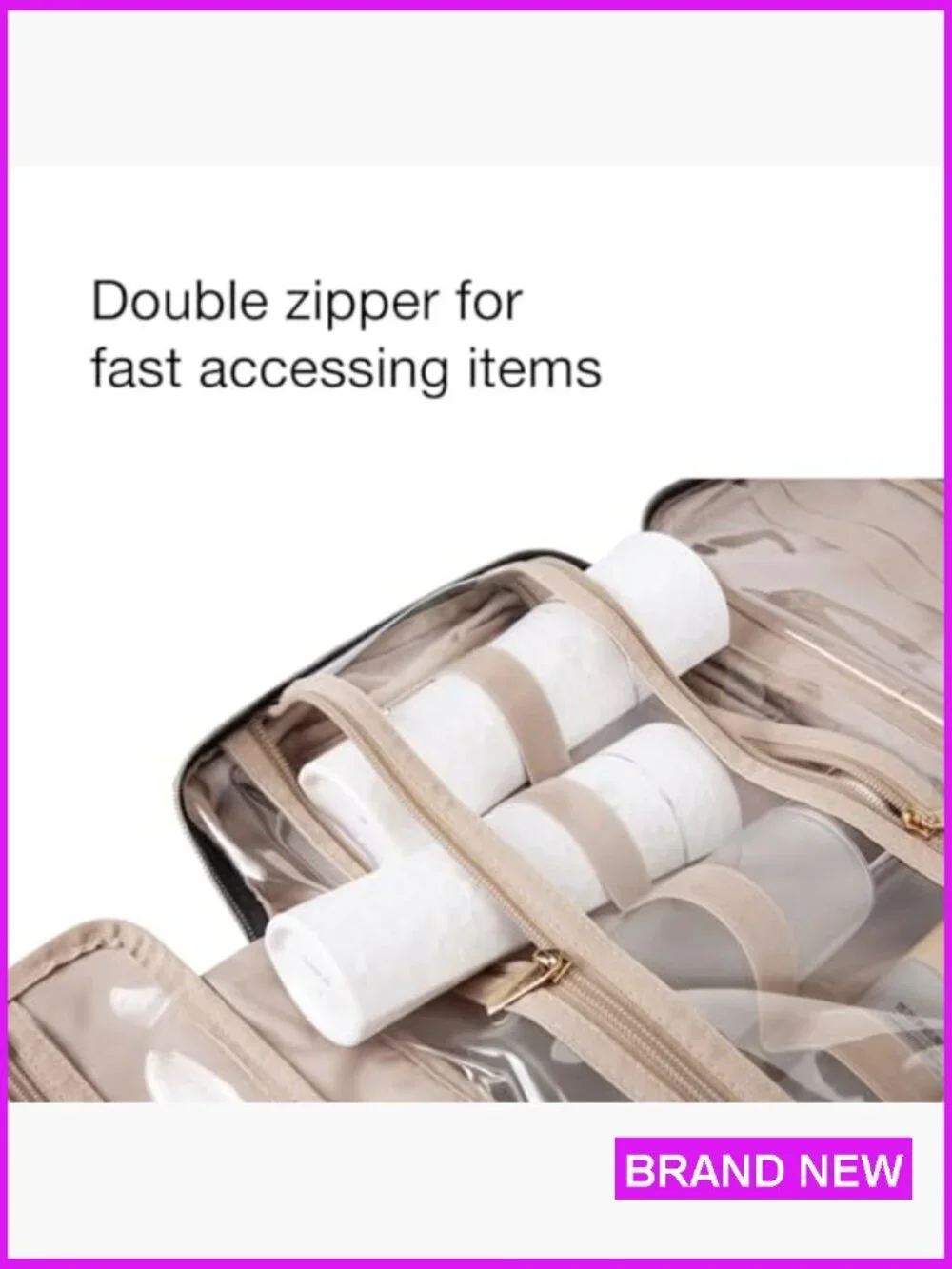 Hanging Toiletry Bag Travel Organizer Cosmetic Case Makeup Shampoo Accessories